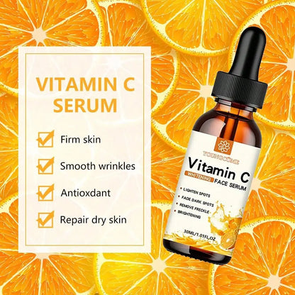 Vitamin C Whitening Facial Serum with Hyaluronic Acid - Dark Spot Remover, Anti-Aging Serum