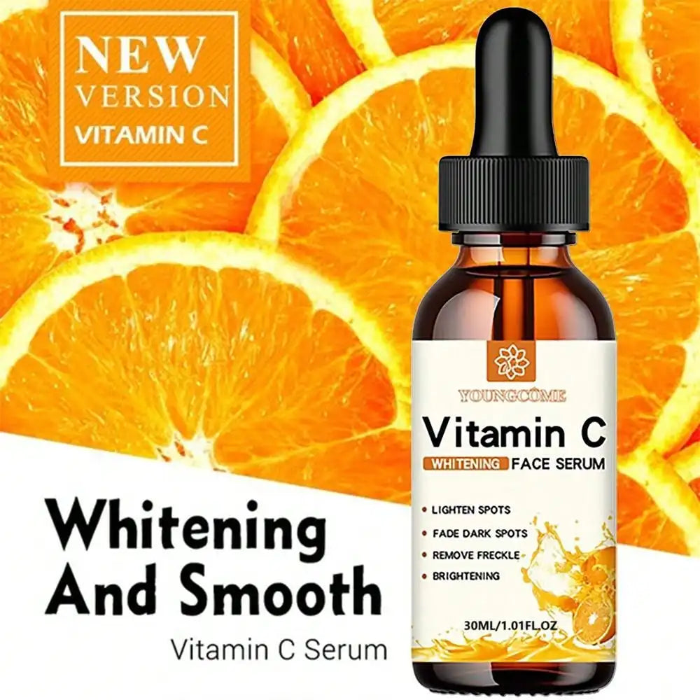 Vitamin C Whitening Facial Serum with Hyaluronic Acid - Dark Spot Remover, Anti-Aging Serum