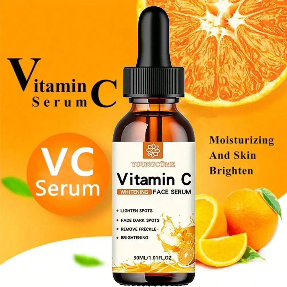 Vitamin C Whitening Facial Serum with Hyaluronic Acid - Dark Spot Remover, Anti-Aging Serum