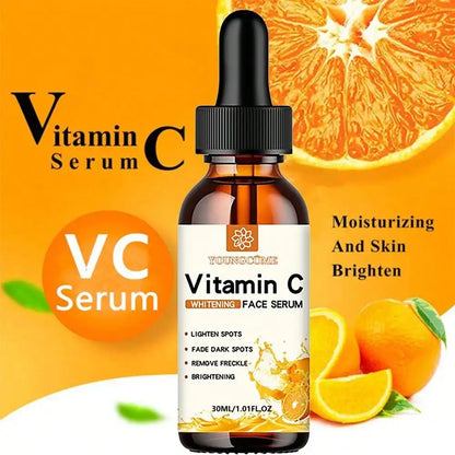 Vitamin C Whitening Facial Serum with Hyaluronic Acid - Dark Spot Remover, Anti-Aging Serum